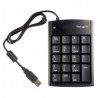 TECLADO NUMERICO ALAMBRICO USB  HUB 2PTOS USB 2 0 WINDOWS MAC