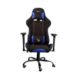 SILLA GAMER XZEAL XZ25 AZUL TEL A 180 GRADOS SOPORTE LUMBAR SUPER