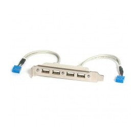 BRACKET USB A HEMBRA 4 PUERTOS ADAPTADOR