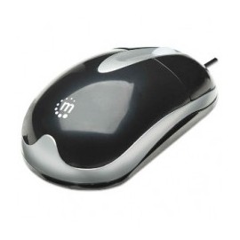 MOUSE OPTICO ALAMBRICO COLOR NERO-PLATA