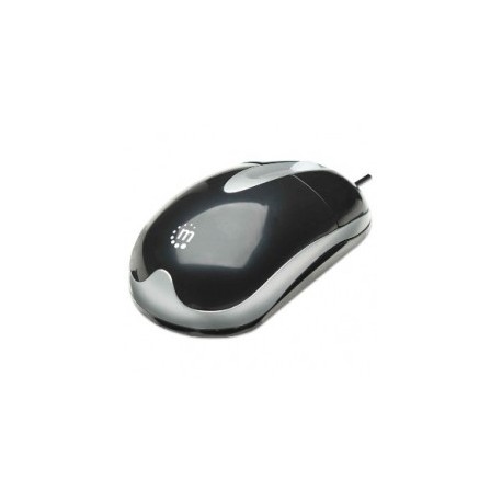 MOUSE OPTICO ALAMBRICO COLOR NERO-PLATA