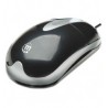MOUSE OPTICO ALAMBRICO COLOR NERO-PLATA