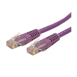 CABLE 7 6M RED UTP RJ45 CAT6 ETHERNET GIGABIT MOLDEADO MORADO