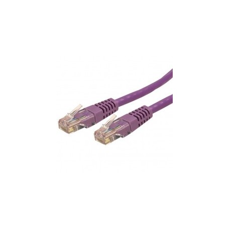 CABLE 7 6M RED UTP RJ45 CAT6 ETHERNET GIGABIT MOLDEADO MORADO