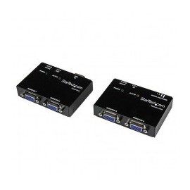 KIT EXTENSOR VGA 2 PUERTOS LOCALES 2X REMOTOS POR CAT5