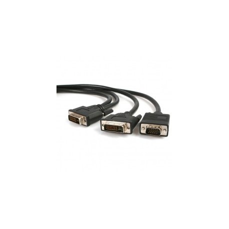 CABLE 1 8M DIVISOR DVI-I MACHO A DVI-D Y VGA HD15 MACHO SPLITTE