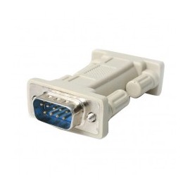 ADAPTADOR SERIAL DB9 RS232 DE MODEM NULO NULL MACHO A MACHO