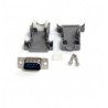 CONECTOR DSUB DB9 SERIAL MACHO ENSAMBLADO CON CARCASA PLASTICA