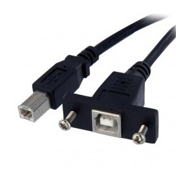 CABLE 91CM USB 2 0 MONTAJE EN PANEL MACHO A HEMBRA USB B