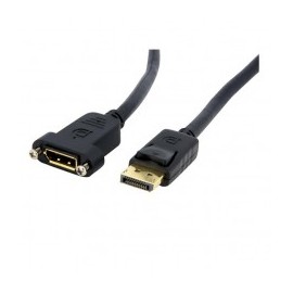 CABLE DISPLAYPORT 91CM PARA MONTAJE EN PANEL HEMBRA A MACHO