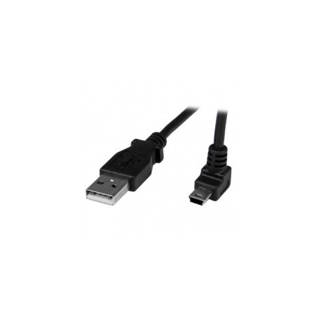 CABLE 1M MINI USB B A USB A ACODADO HACIA ARRIBA ADAPTADOR