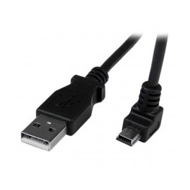 CABLE 2M MINI USB B A USB A ACODADO HACIA ABAJO ADAPTADOR