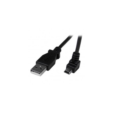 CABLE 2M MINI USB B A USB A ACODADO HACIA ABAJO ADAPTADOR