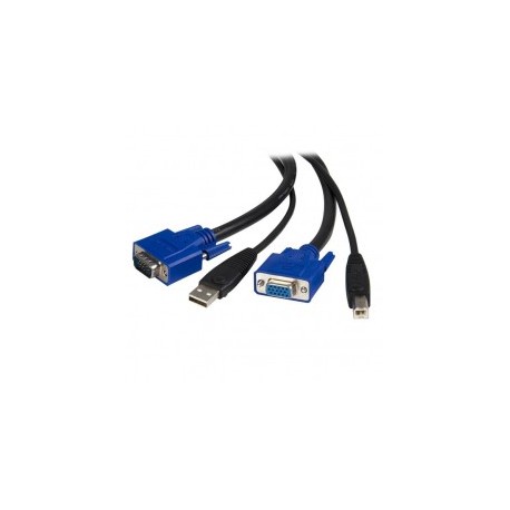 CABLE KVM UNIVERSAL 2 EN 1 PS 2 HD-15 VGA DE 3M