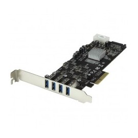 TARJETA PCI EXPRESS 4 PUERTOS USB 3 0 QUADBUS SATA LP4 UASP