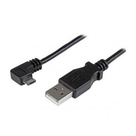 CABLE DE 2M MICRO USB CONECTOR ACODADO A LA DERECHA