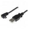 CABLE DE 2M MICRO USB CONECTOR ACODADO A LA DERECHA