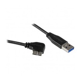 CABLE DELGADO 0 5M MICRO USB 3 0 ACODADO A LA DERECHA A USB A