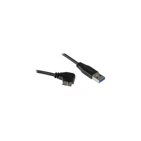 CABLE DELGADO 0 5M MICRO USB 3 0 ACODADO A LA DERECHA A USB A