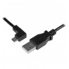CABLE DE 2 M MICRO USB CONECTOR ACODADO A LA IZQUIERDA