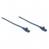 CABLE DE RED  PATCH  UTP CAT 6 15CM AZUL