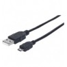 CABLE USB 2 0 A-MICRO B 3 0M NEGRO